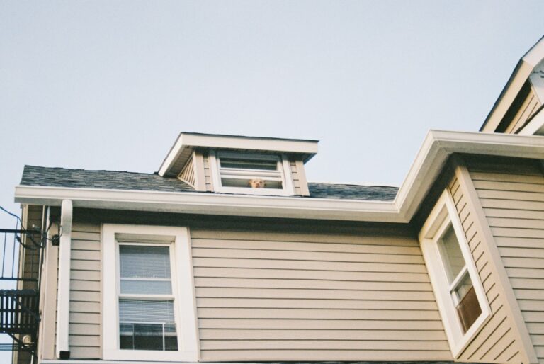 New siding on a residential home